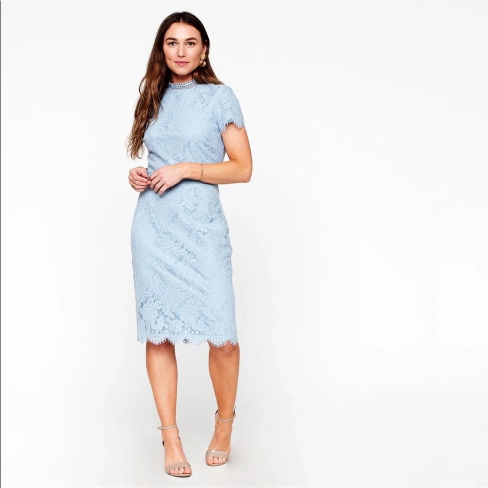 +SOLD+ DOWNEAST // High Neck Lace Dress